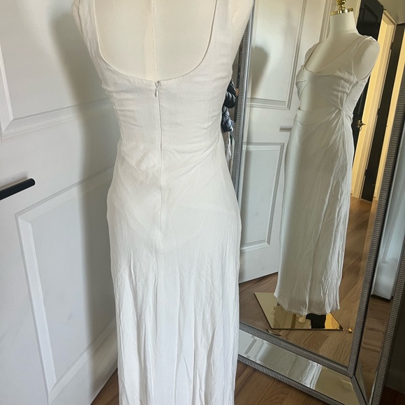 Petal & Pup White Twist Front Cutout Apollo Maxi Dress - Picture 5 of 8